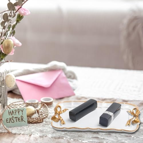 image for Warmtree Vintage Jewelry Organizer, Decorative Tray for Jewelry, Towel