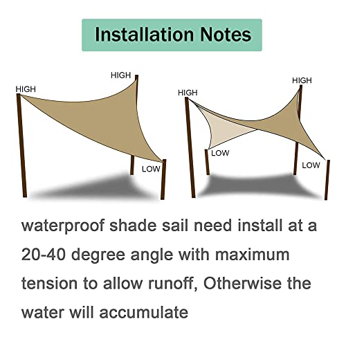 Voile d'ombrage imperméable anti-UV 98% pour une protection totale - 7