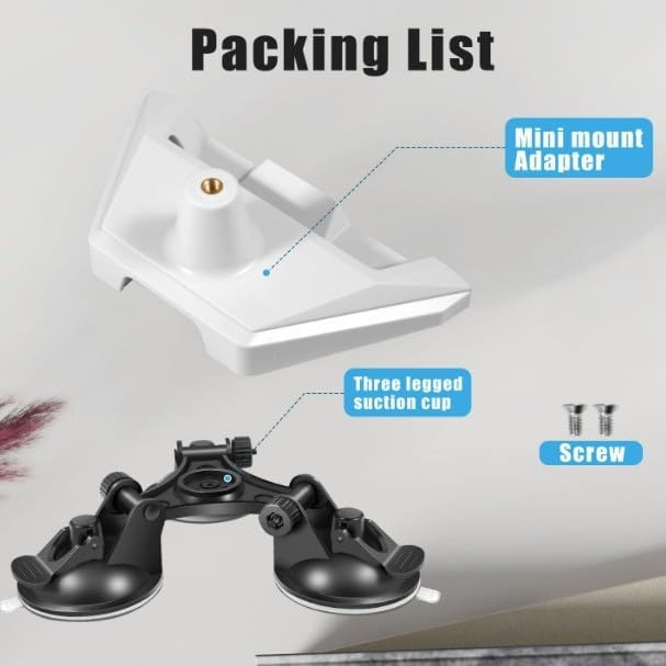 Base di montaggio per mini piatto da tetto con 12 basi a ventosa con potenza di tenuta di 170,6 kg, materiale ABS, 22 x 15 x 8 cm, compatibile con Internet satellitare