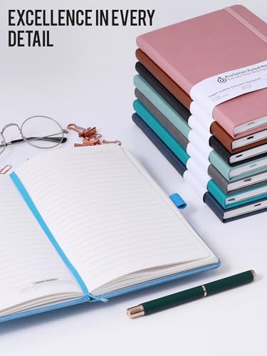 Image of Doodle Personalized A5 Executive Hardbound PU Leather Notebook Diary - 160 Pages 80 GSM | Pen Loop, Ribbon Bookmark & Elastic Closure | Office Diary for Men & Women - Red | Professional & Personal Use