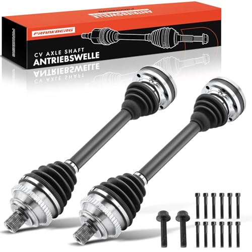 Frankberg 2x Antriebswelle Achswelle Schaltgetriebe Mit ABS Ring Vorderachse Kompatibel mit Transporter IV Bus 70B 70C 70J 70K 7DB 7DC 7DJ 7DK 1.8L-2.8L Replace# 701407271AC