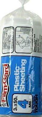 MH750 4 Mil Clear Plastic Sheeting Polyethylene Sheeting 3-Feet x 50- Feet, Clear (Pack of 1)