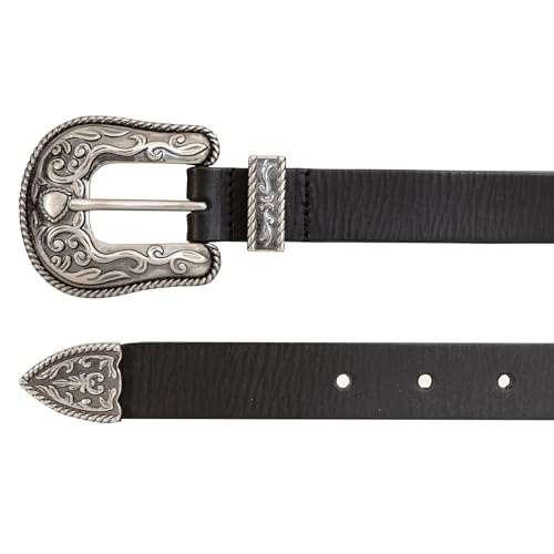 Image of Lucky Brand Women's Western Leather Belt | Classic | Fashion | Vintage | Buffalo Leather | Western-Inspired