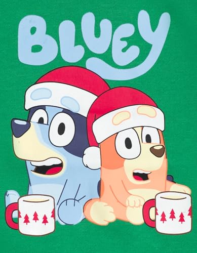 Image of Bluey Halloween Christmas Fleece Sweatshirt and Jogger Pants Outfit Set Toddler to Big Kid Sizes (2T - 10-12)