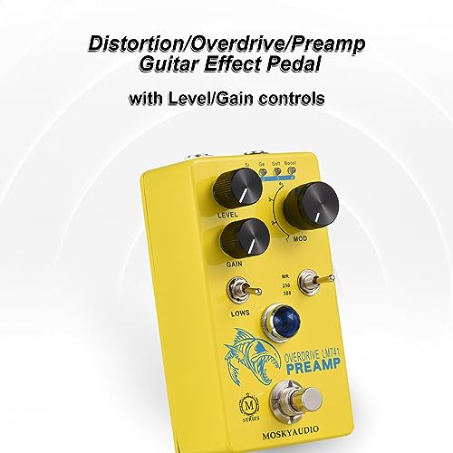 Jemora Distorsion/Overdrive/Préampli Guitare Pédale d’effet Commutateur 4 Modes et Commandes de Niveau/Gain Compact Portable Processeur d’Effet de Guitare Numérique pour Guitare Électrique – - Les Beatles, Paul McCartney, John Lennon, RIngo Starr, George Harrison Jemora Distorsion/Overdrive/Préampli Guitare Pédale d'effet Commutateur 4 Modes et Commandes de Niveau/Gain Compact Portable Processeur d'Effet de Guitare Numérique pour Guitare Électrique - – Image 7