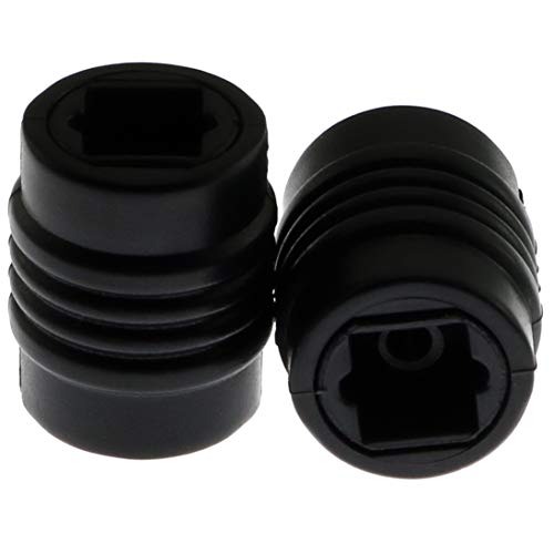 Adaptador Acoplador Óptico E-outstanding 2PCS Negro miniatura 1