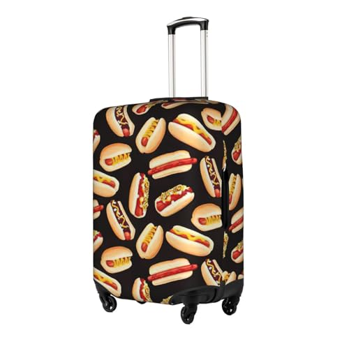 Fun Food Hot Dogs Printed luggage cover, luggage protection cover, wear-resistant luggage cover2