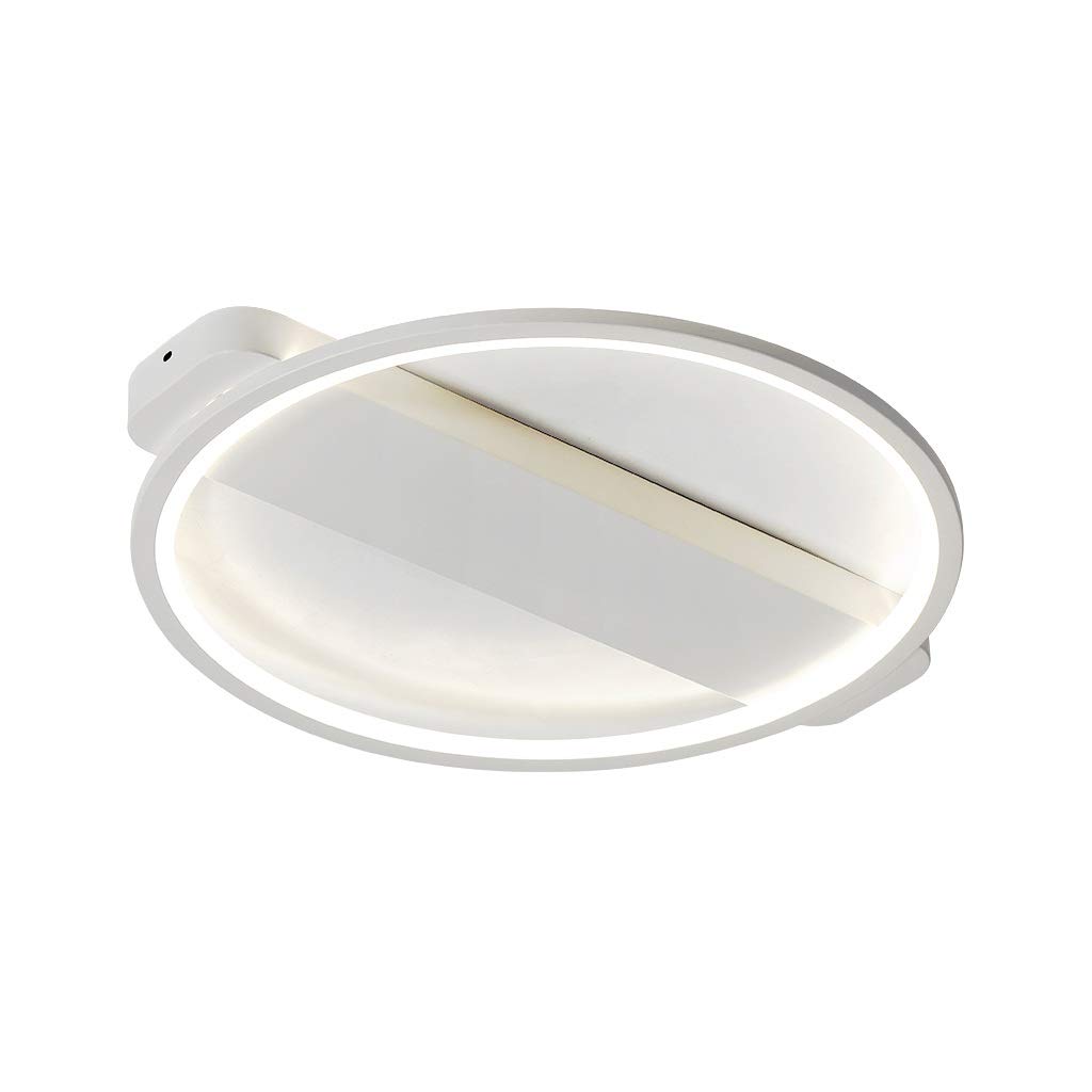 HynJGih Creative Personality Art Home Bedroom Lamp LED Ceiling Light Three Colors Light, White(Stepless dimming,42cm)