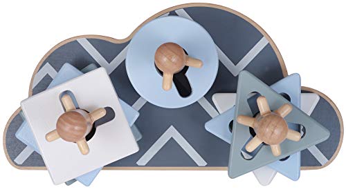 Preisvergleich Produktbild Kindsgut Steck-Puzzle Wolke, Holz-Puzzle, grau