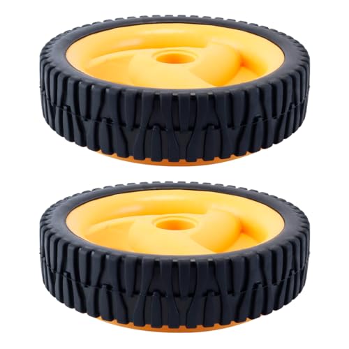Hoite 2 ruedas motrices para cortacésped, rueda delantera universal de 200 mm, compatible con la mayoría de las cortadoras de césped.