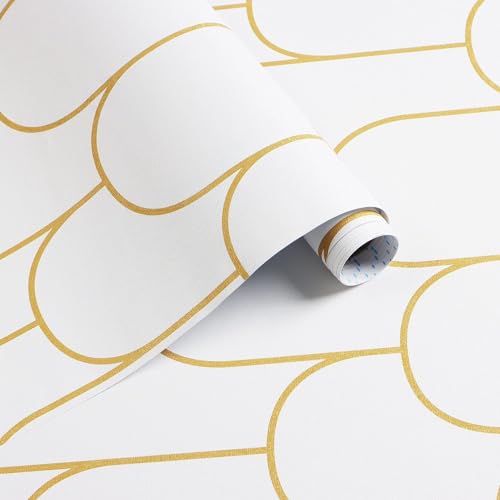 FOKRIM Wallpaper for Wall Sticker for Home,Office 45.5x305cm Sticker Wallpaper Peel and Stick Hexagon Removable Self Adhesive Waterproof Wallpaper(Pack of 1)