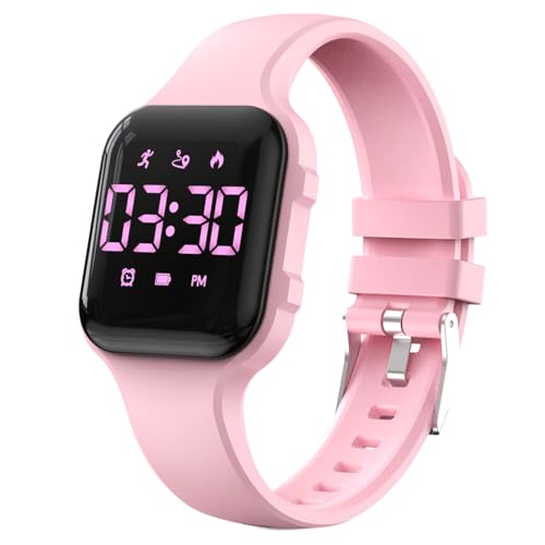 Kids Step Counter Watch, Digital Pedometer, Fitness Tracker Wristwatch, Waterproof Sport Watch, for Children Boys Girls Teens