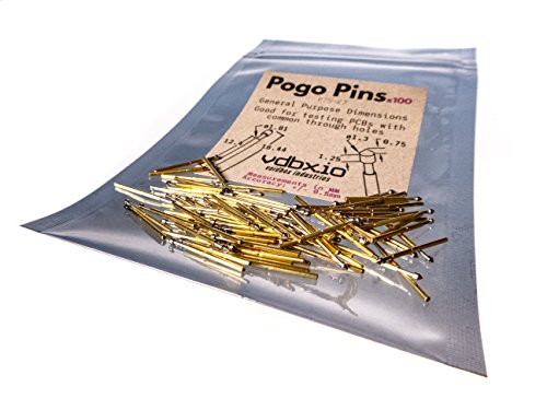 VDBX.io Pogo Pins for General Use - P75-E2 1.3mm Cone Tip (100 Pack)
