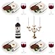 NETUME Miniatur Puppenhaus Zubehör Mini Food Set, Wichtel Zubehör Puppenhaus Geschirr, Miniatur Essen Trinken Modell für Puppenhaus Küche, Mini Deko DIY