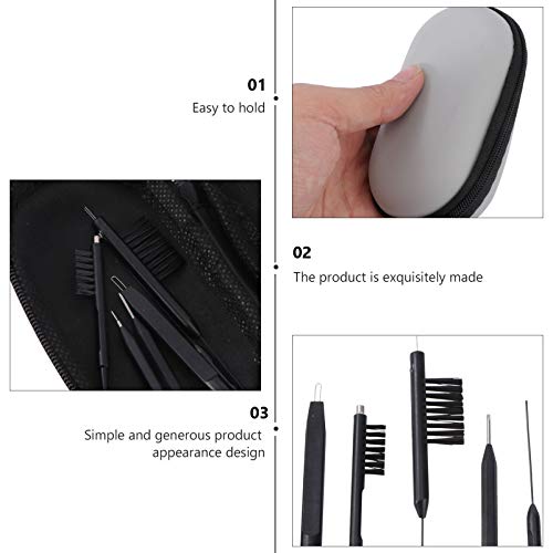 POPETPOP 7 Peças de Limpeza de Ventilação Limpador de Aço Escova de Chave de Fenda E Panos de Microf