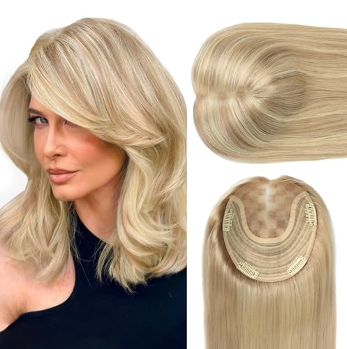 WORLDSTAR Hair Toppers for Women Real Human Hair #18P60 Highlighted