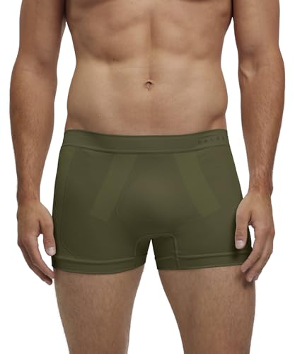 Falke Herren Baselayer-Unterwäsche Warm M Bx Funktionsmaterial schnelltrocknend 1 Stück, Grün Herb 7754, S – Ansicht 1