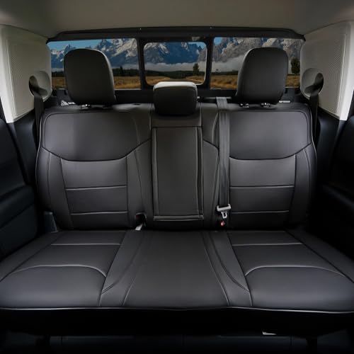 Mabett Seat Covers for Ford Maverick 5-Seat, Interior Protectors fit Maverick Accessories 2022 2023 2024 2025, Full Protection, Pu Leather (Black)