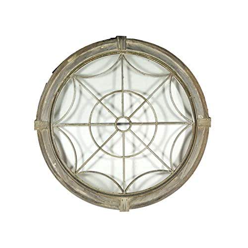 Round Leaded Glass Style Window Wall Decal 24" tall x 24