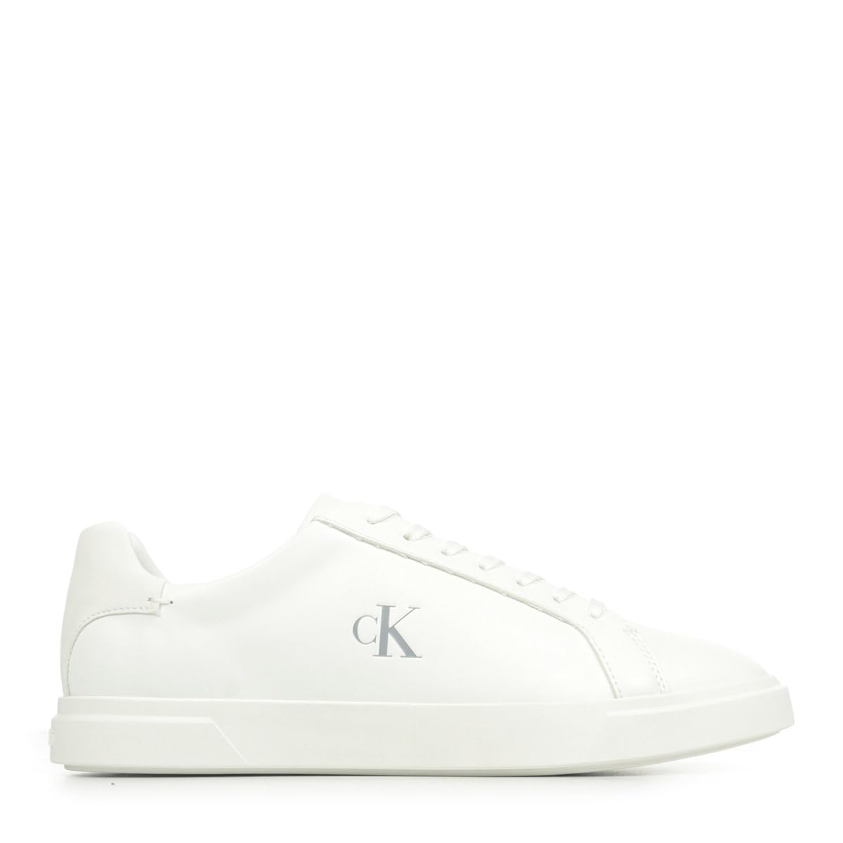 Calvin Klein Sneaker con Suela Cupsole Mujer Low Pro de Piel, Blanco (Triple Bright White), 39