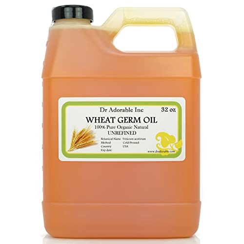 Dr Adorable - 32 oz - Wheat Germ Oil Unrefined - Pure Organic Cold Pressed