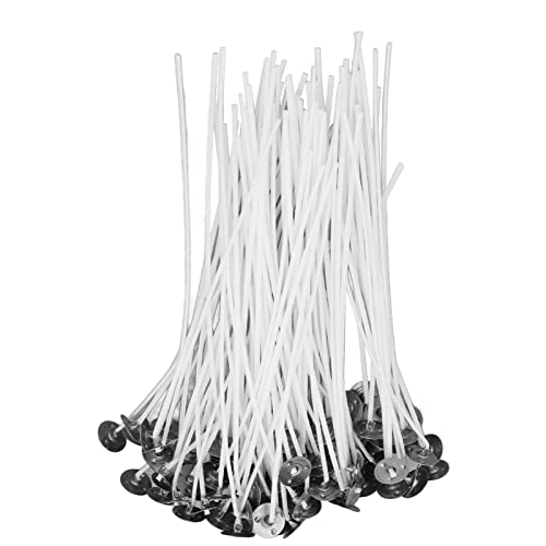 100 mechas de algodón con base para velas de soja miniatura 4