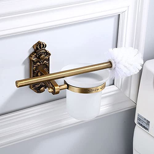 Brosse de toilette murale avec support compact pour libérer de l'espace au sol