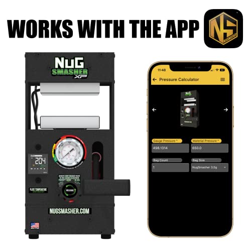 Ns Xp Hydraulic Heat Press, Pressure Gauge, Calculator Tool, 6" X 4" 12 Ton Plates -Made In The Usa- Ns Backed For Life With 7 Day A Week Customer Service Support #TOP1