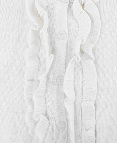 Image of RuffleButts Baby /Toddler Girls Ruffled Long Sleeve Cardigan Button-Up Sweater