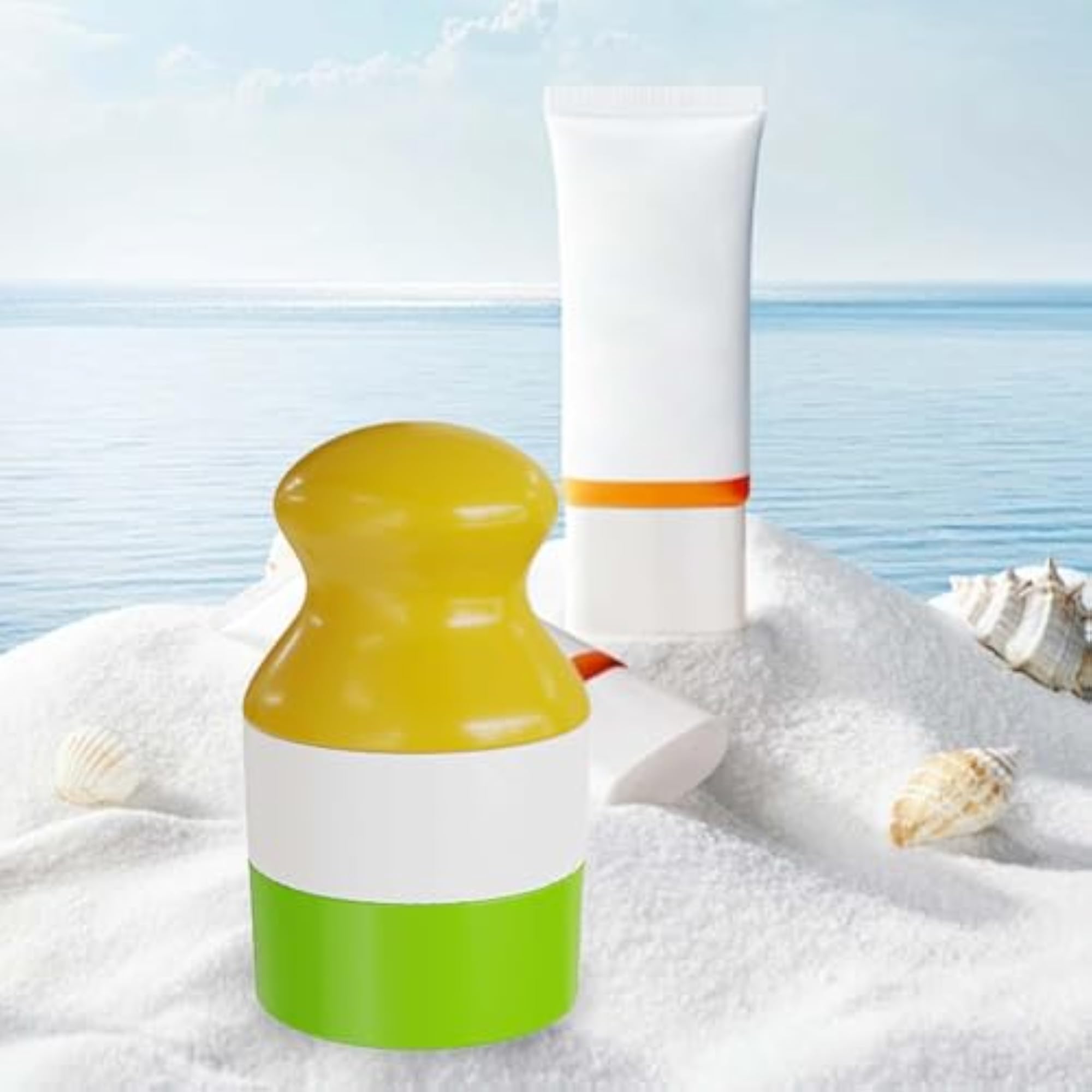Sunscreen Applicator with Lid, 100ml Roller Bottle