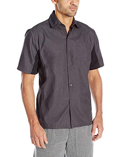 Chemise de cuisine Dickies homme charbon S Cool Breeze