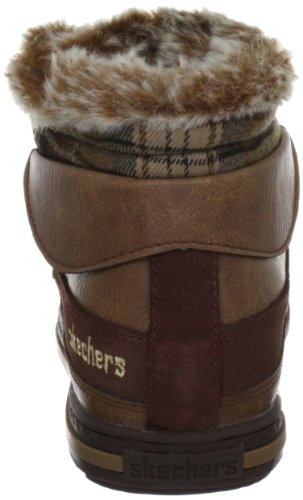 Skechers Women's Kicks Coolest Fashion Sneaker,Brown,7 M US