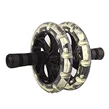 Rueda Muscular Abdominal: Rueda para el Entrenamiento básico definitivo Que Trabaja simultáneamente con los músculos de Todo el Cuerpo.