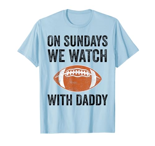 Los domingos vemos fútbol con papá divertido familia Camiseta