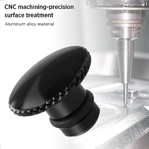 Evermotor M10 Motorcycle Mirror Hole Plugs Universal 2Pcs 6065-T6 CNC Aluminum Anodic Oxidation Motorcycle Blind Plug Covering Screws Thread Blanking Hole Plugs Hole Caps with Embossing - Thumbnail 3