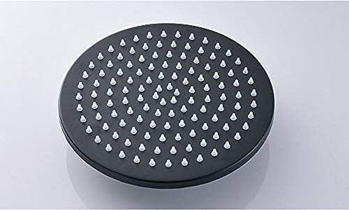 Ensemble de douche encastrable noir mat 12" avec mitigeur double commande haut de gamme
