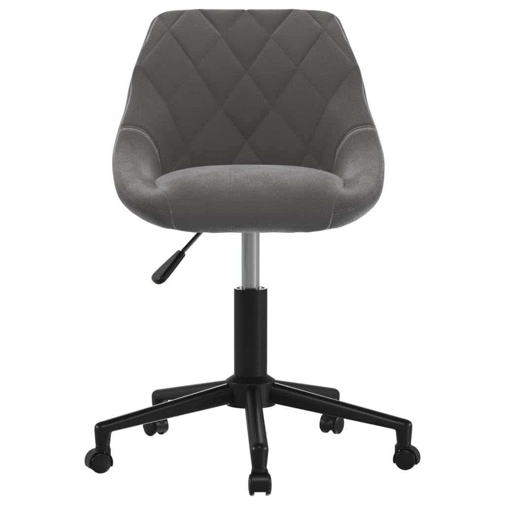 Sedia da ufficio girevole con rivestimento in velluto, regolabile in altezza, girevole a 360°, con ruote, ergonomica, per casa e ufficio, con schienale, braccioli e poggiatesta