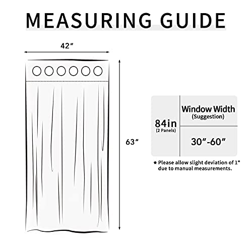 Image of Easy-Going Blackout Curtains for Bedroom, Solid Thermal Insulated Grommet and Noise Reduction Window Drapes, Room Darkening Curtains for Living Room, 2 Panels(42x63 in, Dark Brown)