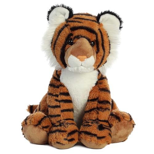 Aurora® Cuddly Bengal Tiger Stuffed Animal - Cozy Comfort - Endless Snuggles - Brown 14 Inches