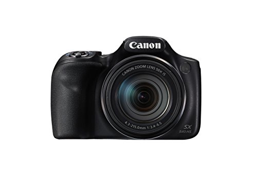Canon PowerShot SX540 Digital Camera w/ 50x Optical Zoom - Wi-Fi & NFC Enabled (Black) (Renewed)