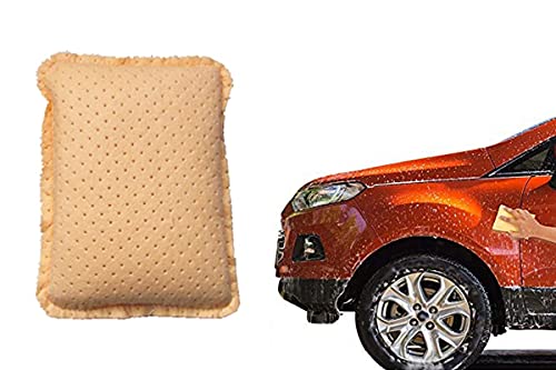 Image of CAR SAAZ Super Absorbent Multipurpose Chamois Sponge for Car and Bike Washing, Kitchen Cleaning, Office & Home Cleaning | High Absorbent PVA Chamois Sponges (Pack of 4)