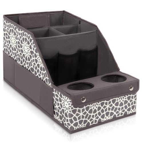 Image of MULISOFT Car Seat Organizer - Backseat with 11 Compartments, 2 Cup Holders, and 2 Oversized Side Pockets for Travel and Storage | Made from durable Oxford fabric with a waterproof surface, anti-slip buckles, and a foldable design for easy storage.