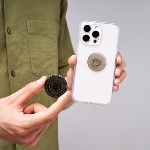 Image of PopSockets Adhesive Phone Grip, Holder, Phone Stand, Black - Translucent Black Smoke