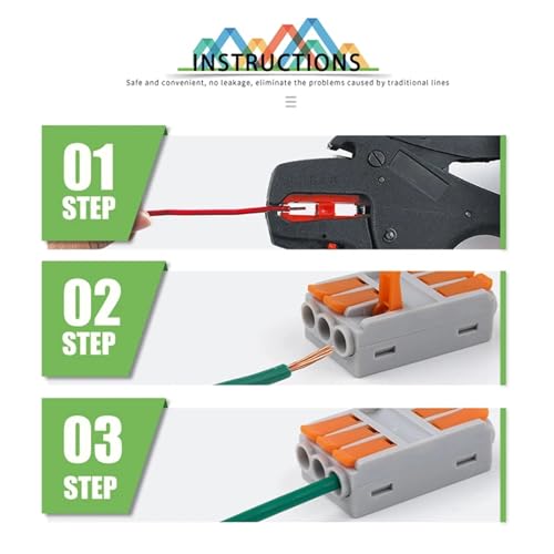 Conector de cable de inserción a presión de 6 mm² compacto para evitar fallos de corriente 5