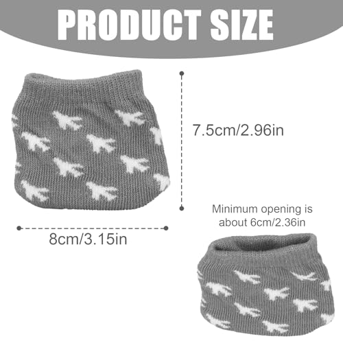 4pcs Luggage Wheel Cover Socks, Cotton Wheel Protector Full Wrap Caster Covers Universal Suitcase Accessories for Preventing Floor Dirt When Storing Travel Spinner Carry-On Bags2