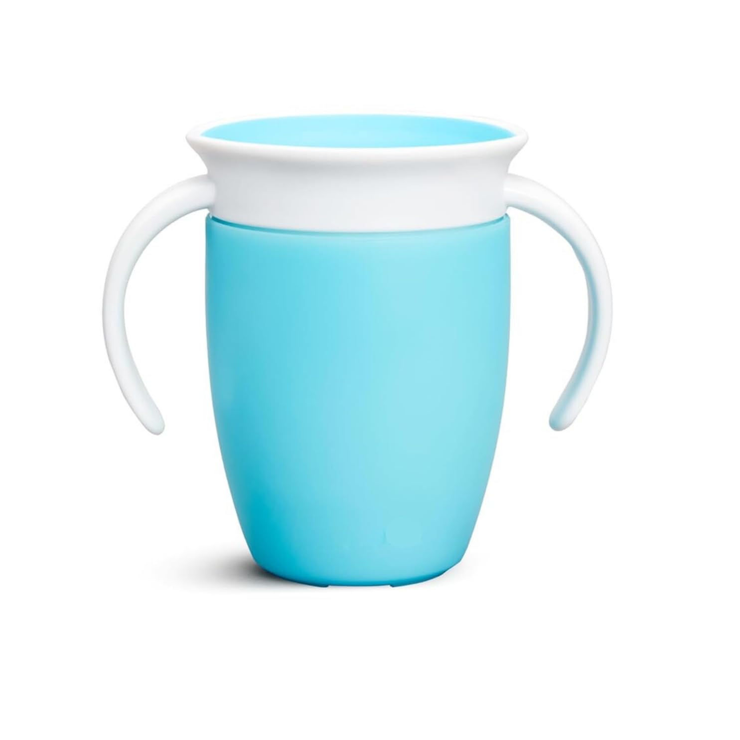 ZIKKU Transition Sippy Cups with Handles, 360 Degree Spill Proof Design, Leak Proof Miracle Cups for Toddlers (Blue)-image-5