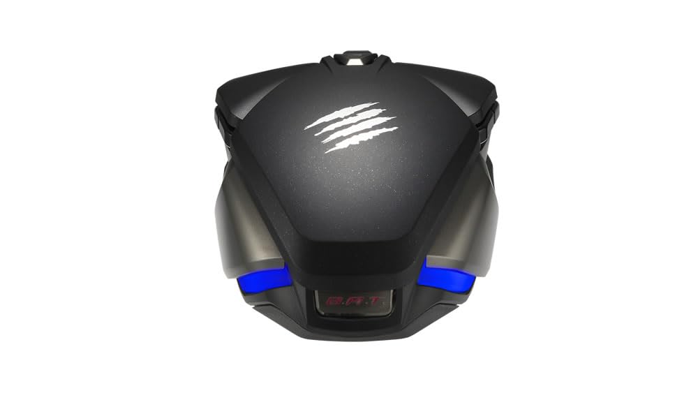 MAD CATZ Rat Bat 6+ Souris Gamer Filaire Ambidextre - Souris Ergonomique 10 Boutons Programmables - Capteur 16000 DPI - Souris Gaming PC Noire RGB