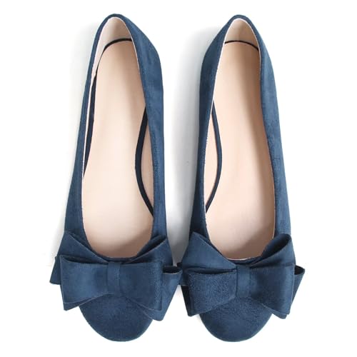 Image of TN TANGNEST Women Fashion Bowknot Flats Comfort Pointed Toe Dress Shoes