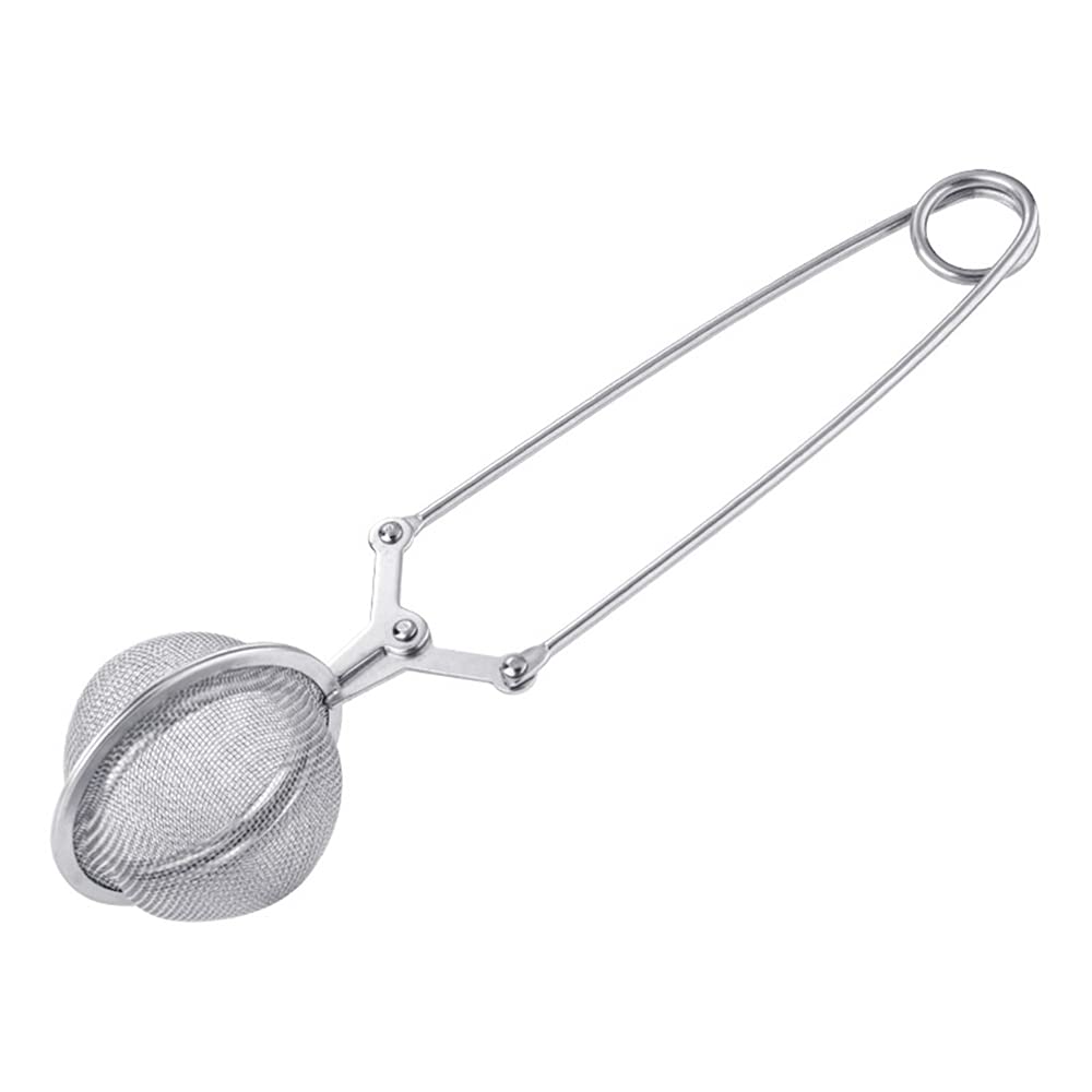 Colador de té de malla con asa para té de hojas sueltas, infusor de té de acero inoxidable para especias, filtro de té de hierbas, café y especias, suministros de cocina, bolsas de té (pequeño)