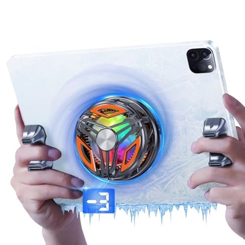 Image of Mobile Cooler, Phone Cooler for Gaming, Gaming Cooler, Equipped with A Detachable Back Clip and Fan with Light, Universal Mobile Cooler for Gaming, Gaming Cooler Perfect for Bgmi, Pubg,Freefire and Long Gaming Sessions